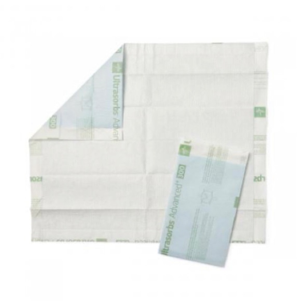 Medline Ultrasorbs Advanced + Premium Underpads Extra Absorbency 10 Pack…